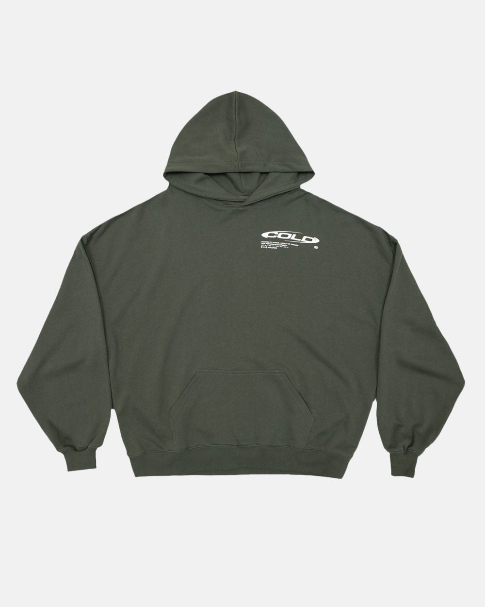 TRAILS HOODIE DARK GREEN - COLD CULTURE