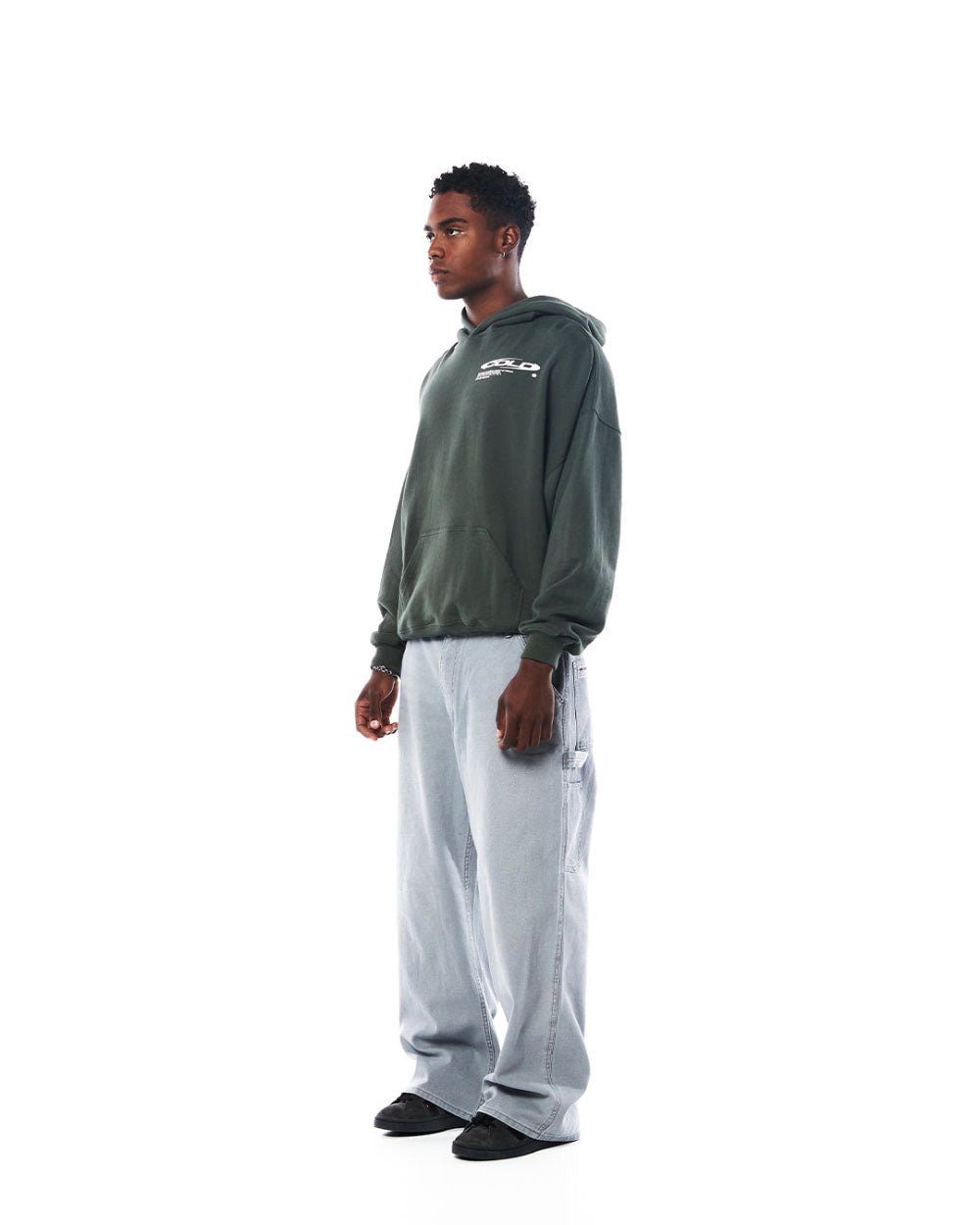 TRAILS HOODIE DARK GREEN - COLD CULTURE