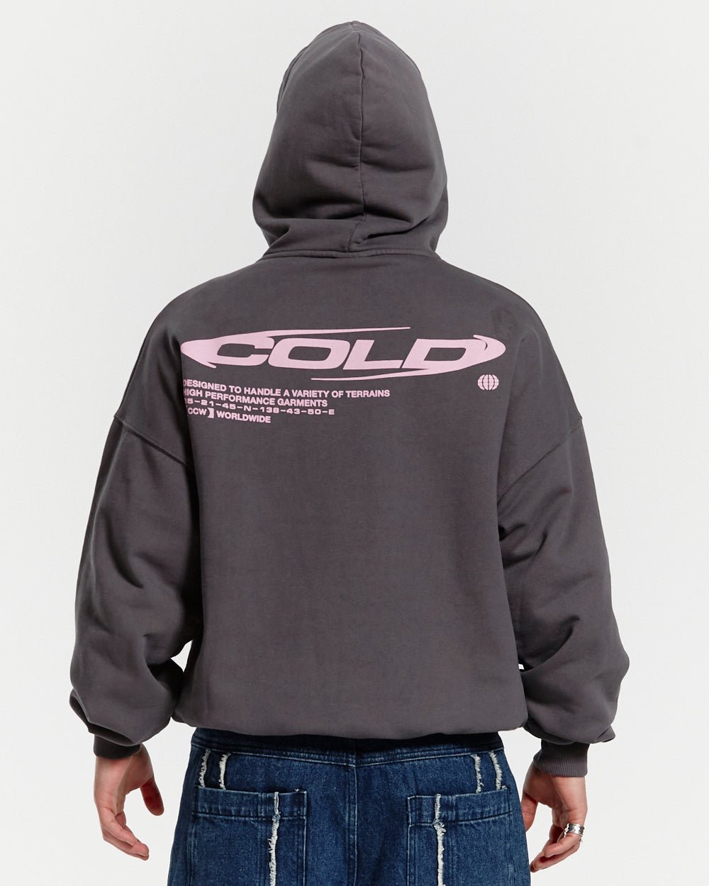 TRAILS HOODIE HEAVY GREY - COLD CULTURE