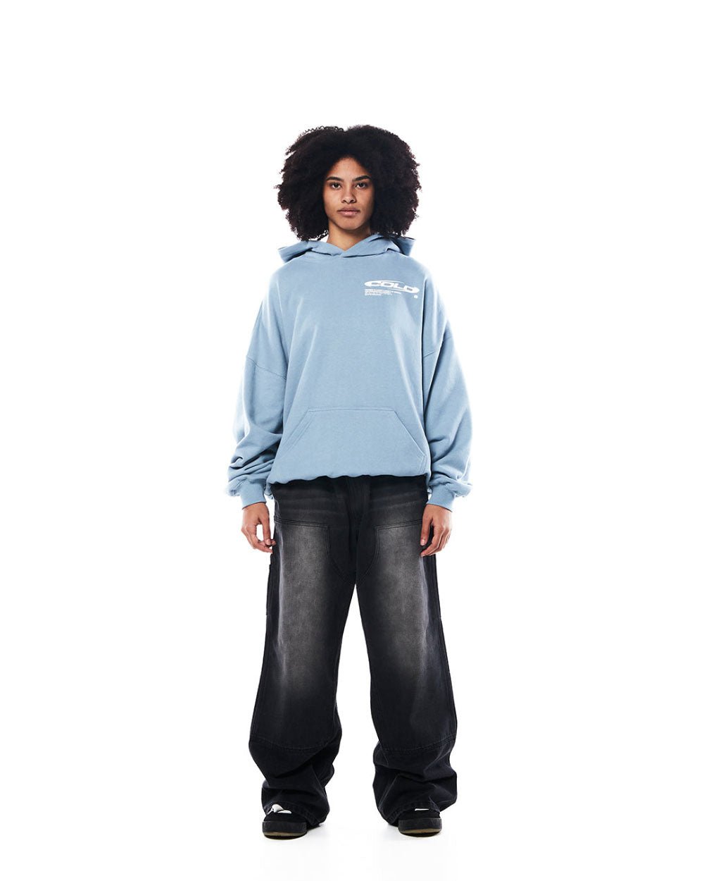 TRAILS HOODIE SHADY BLUE - COLD CULTURE