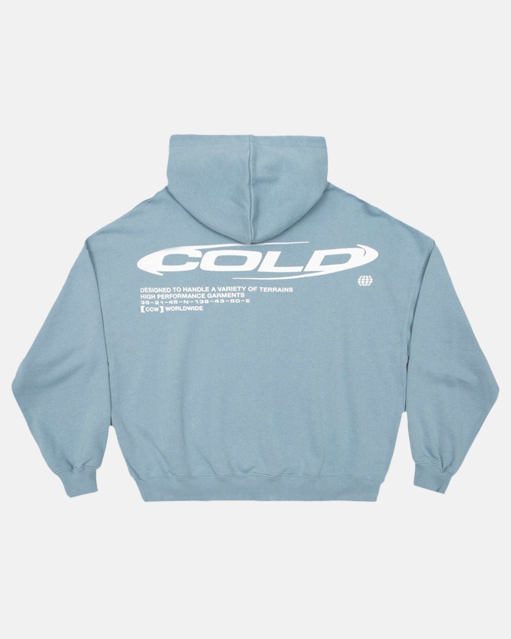 TRAILS HOODIE SHADY BLUE - COLD CULTURE