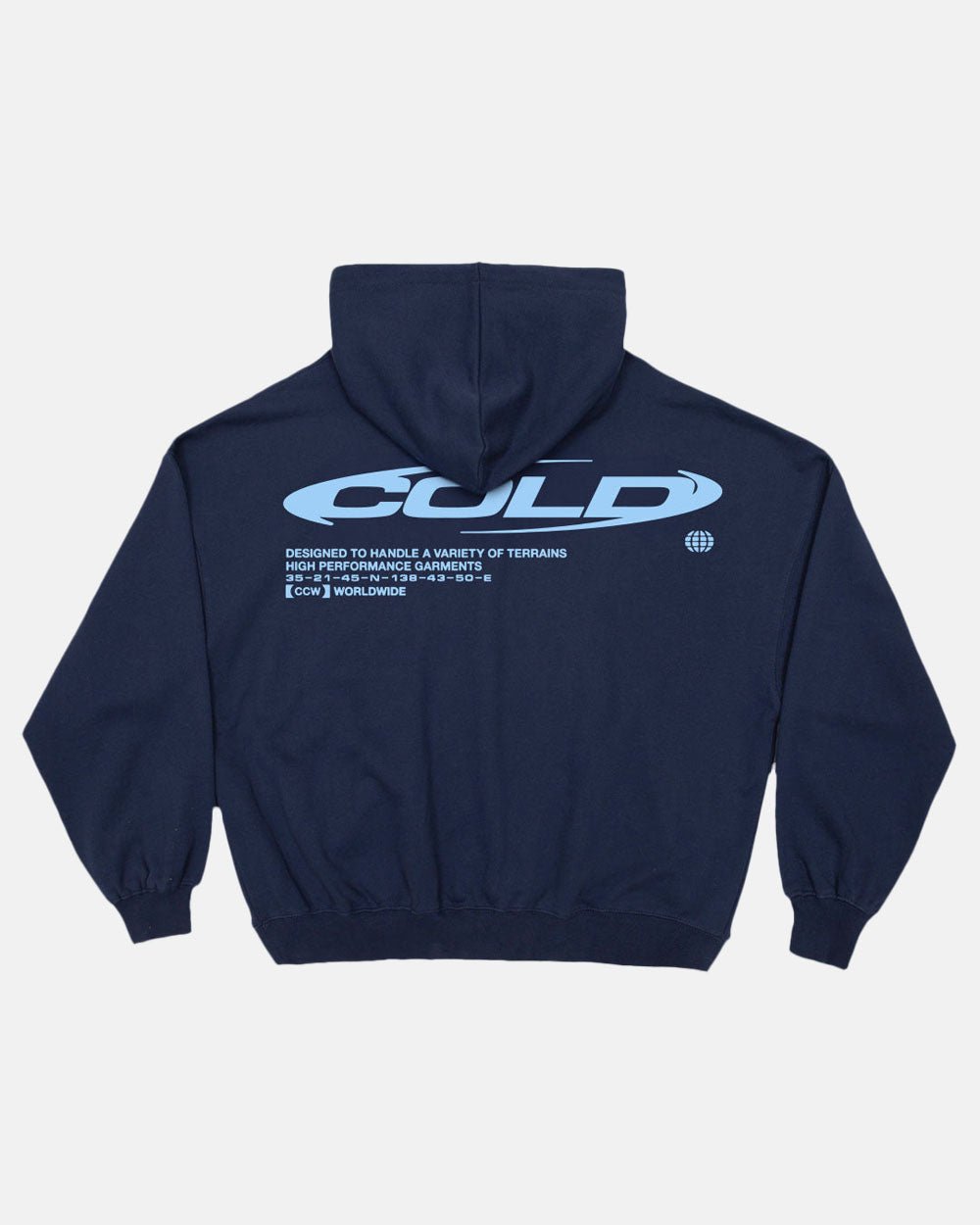 TRAILS HOODIE STEEL BLUE - COLD CULTURE