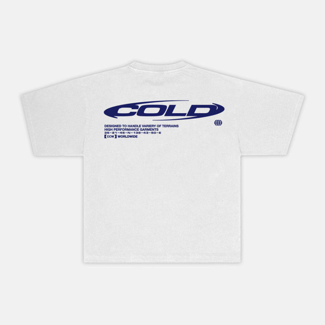 TRAILS TEE WHITE - Cold Culture