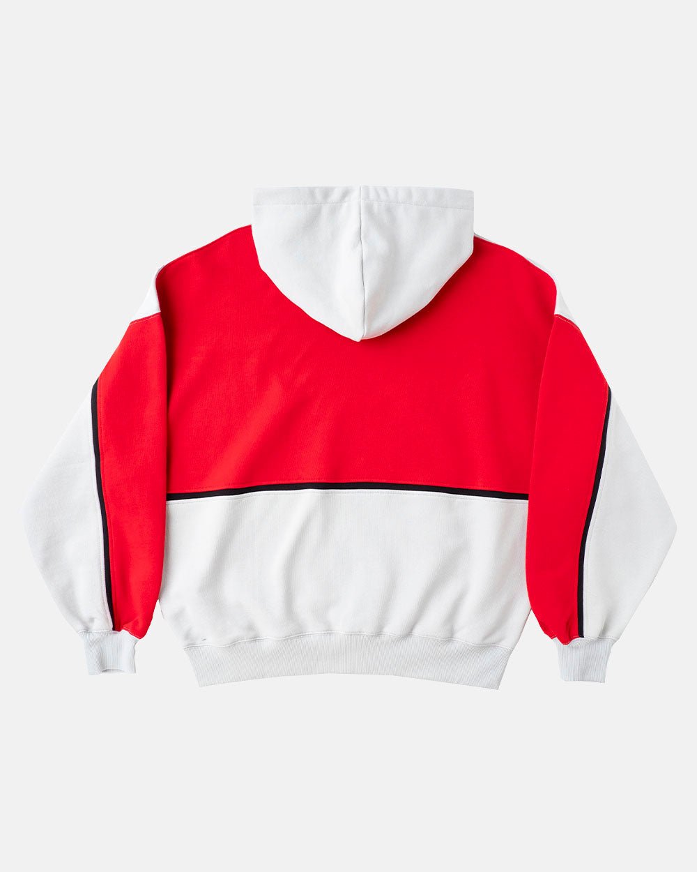 TRAINING HOODIE LIGHT GREY/RED - COLD CULTURE