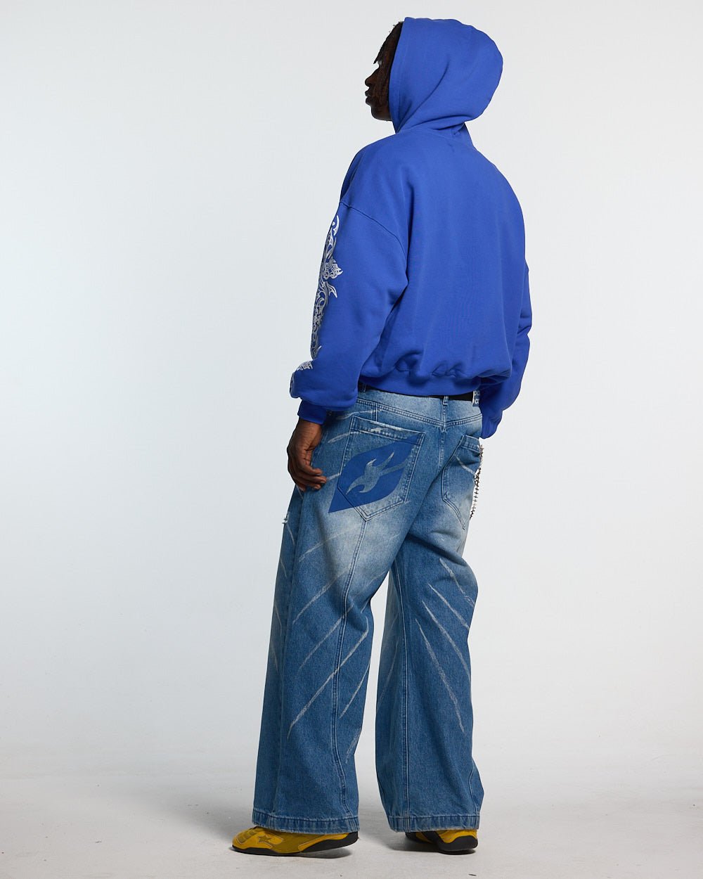 TRIBAL HOODIE BLUE