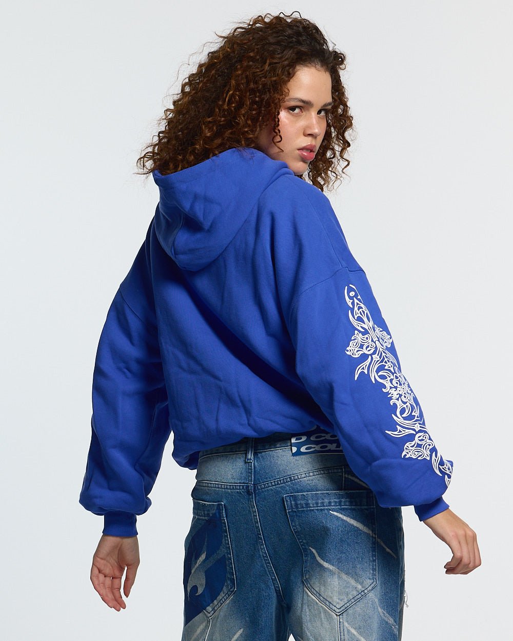 TRIBAL HOODIE BLUE