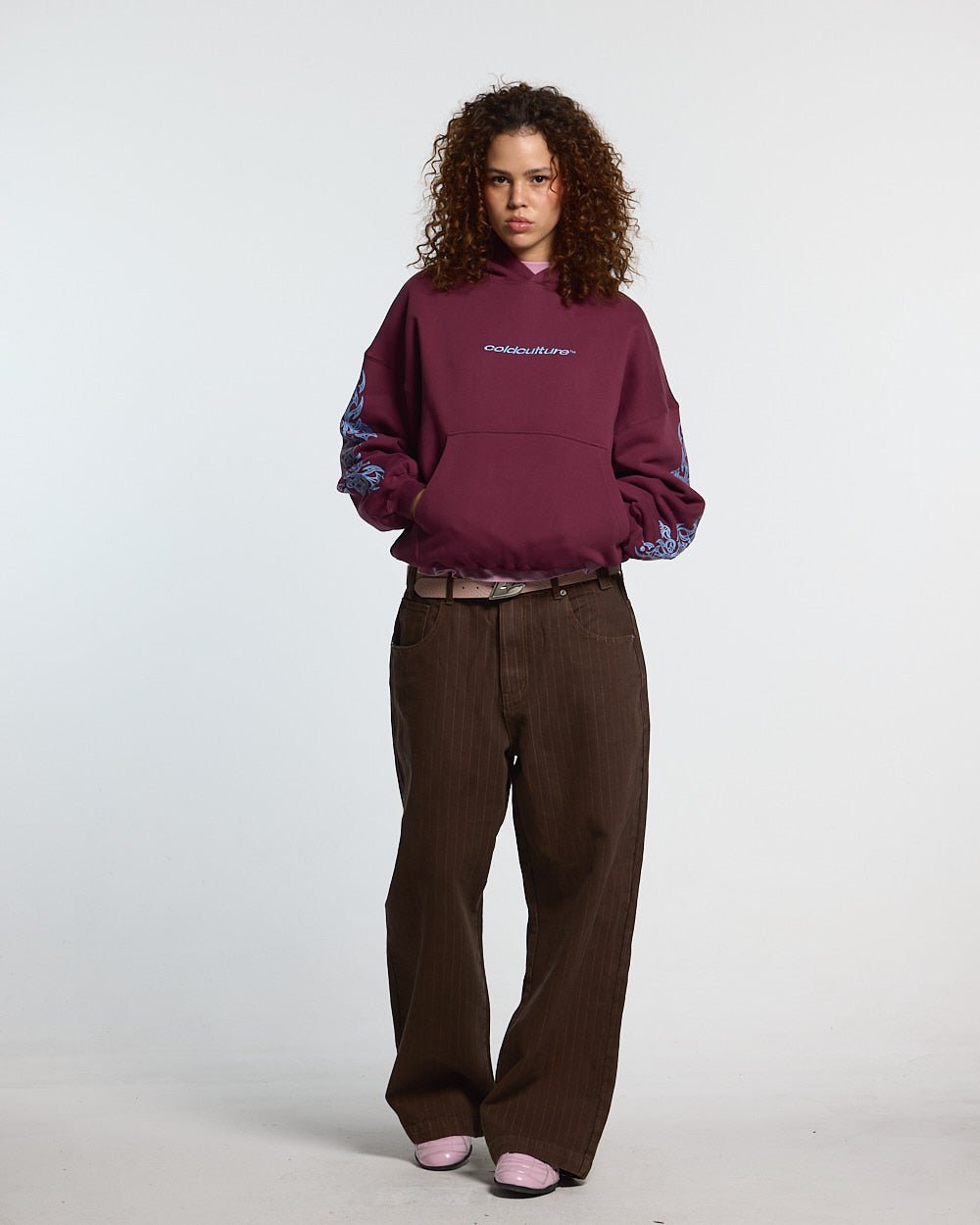 TRIBAL HOODIE BURGUNDY - Cold Culture