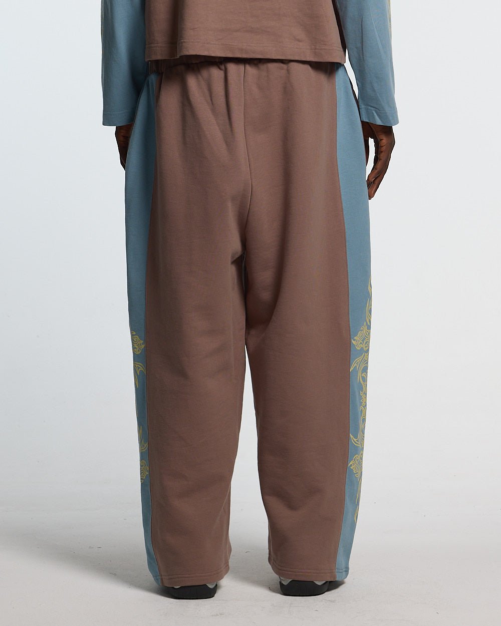 TRIBAL SWEATPANTS BROWN & BLUE - Cold Culture
