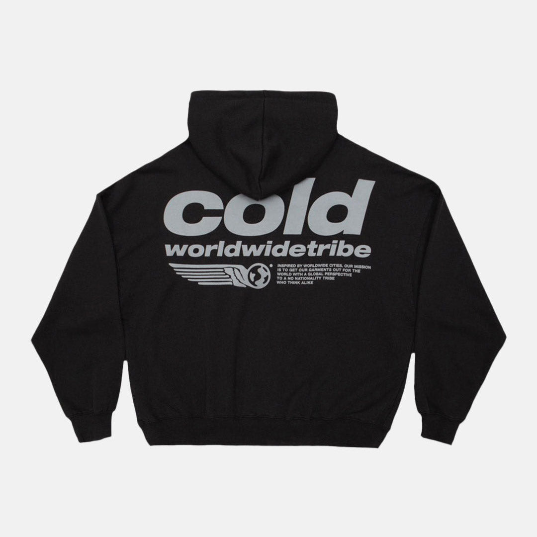 TRIBE HOODIE BLACK - Cold Culture