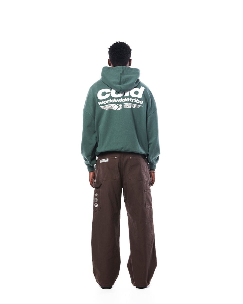 TRIBE HOODIE WARM GREEN - COLD CULTURE