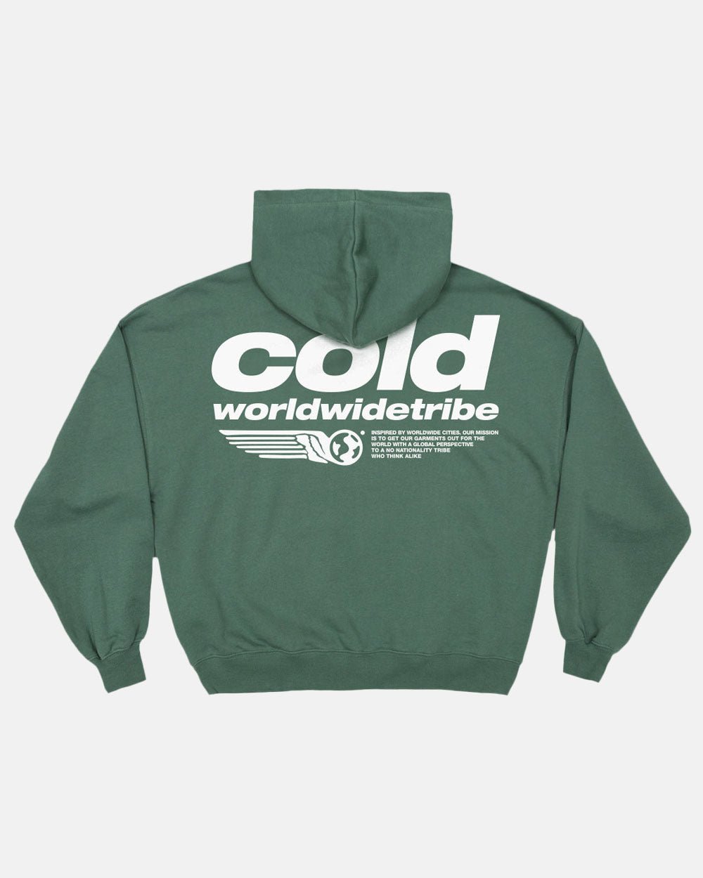 TRIBE HOODIE WARM GREEN - COLD CULTURE