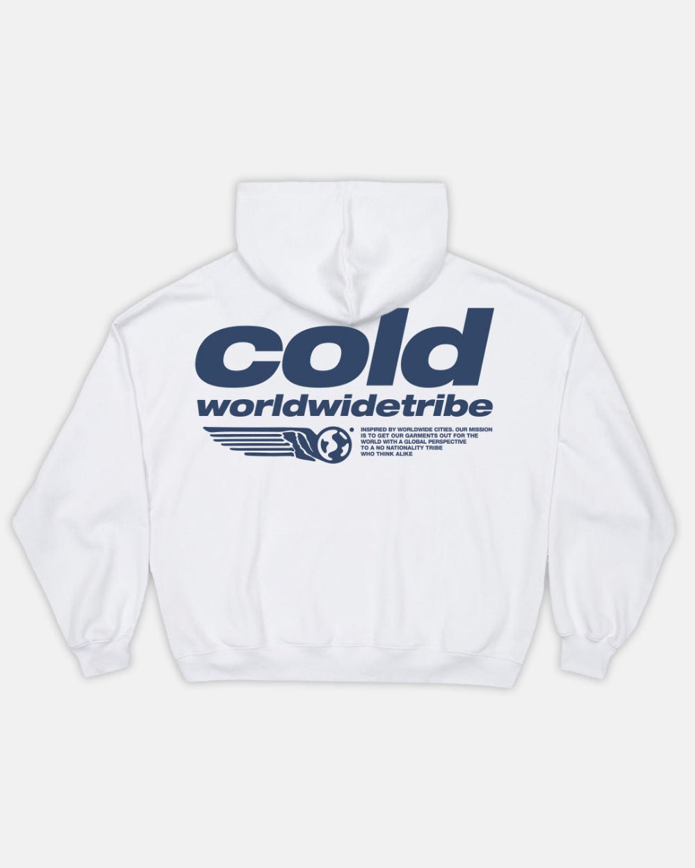 TRIBE HOODIE WHITE - COLD CULTURE