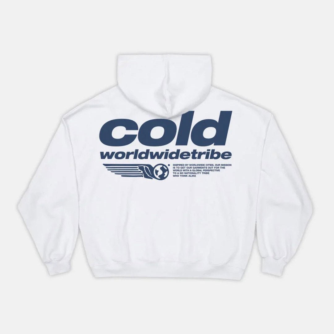 TRIBE HOODIE WHITE - Cold Culture