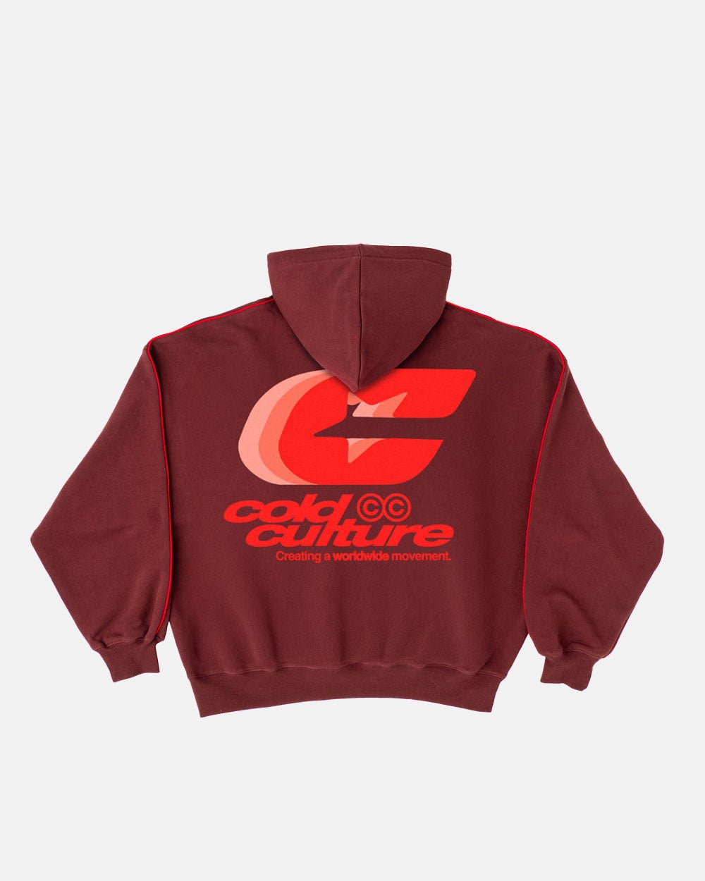 TRIPLE C HOODIE OXIDE RED - COLD CULTURE