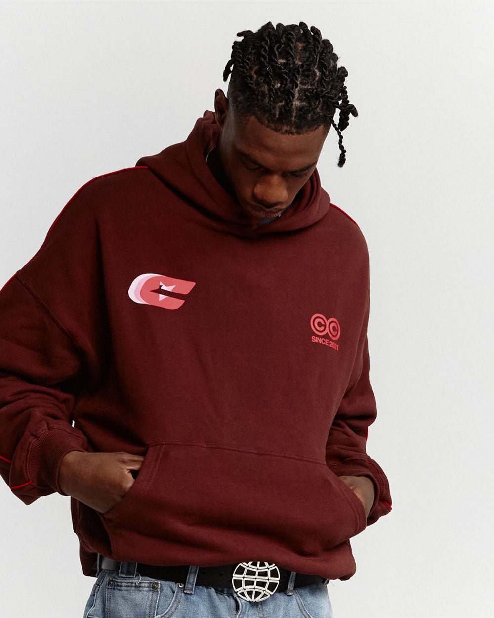 TRIPLE C HOODIE OXIDE RED - COLD CULTURE