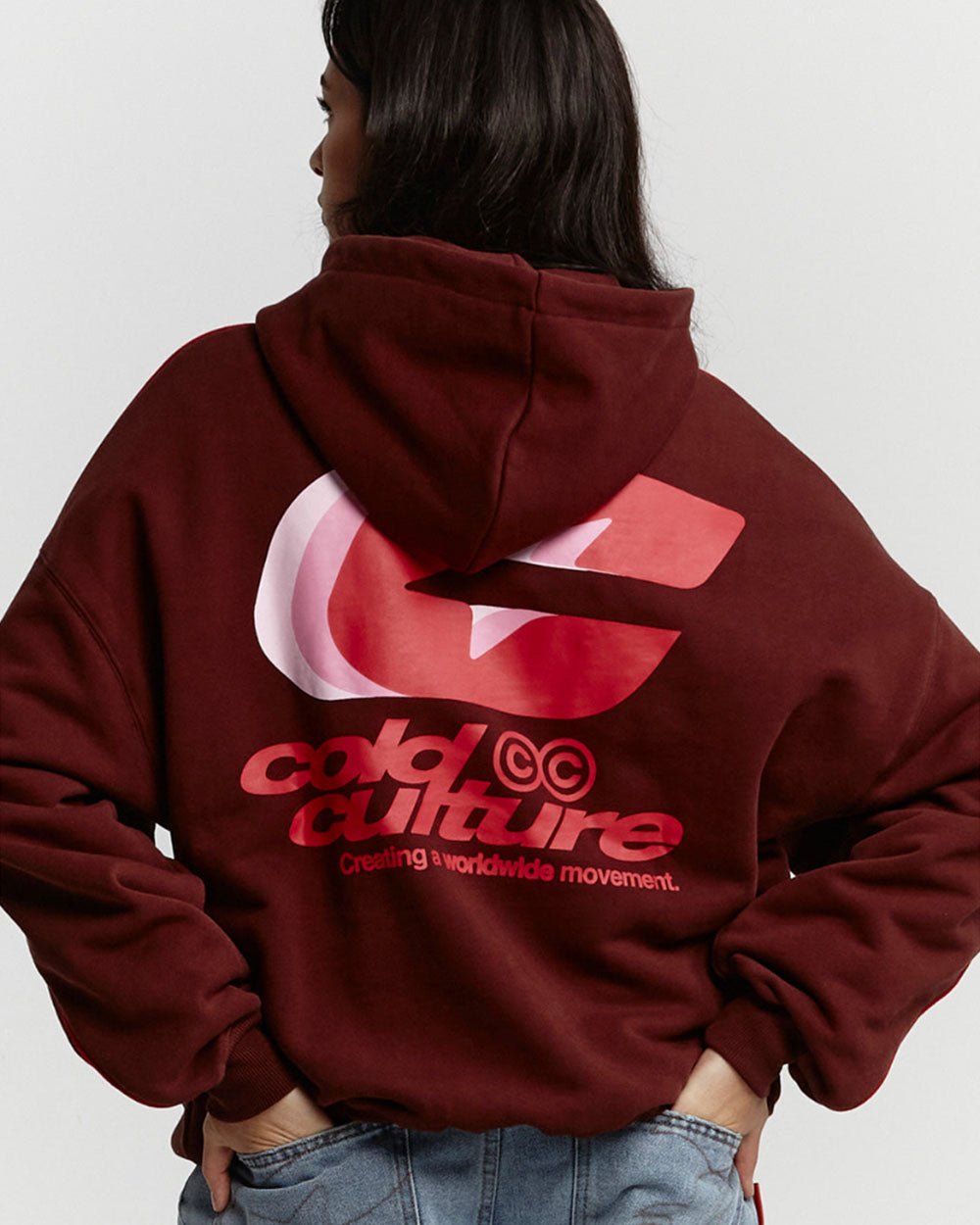 TRIPLE C HOODIE OXIDE RED - COLD CULTURE