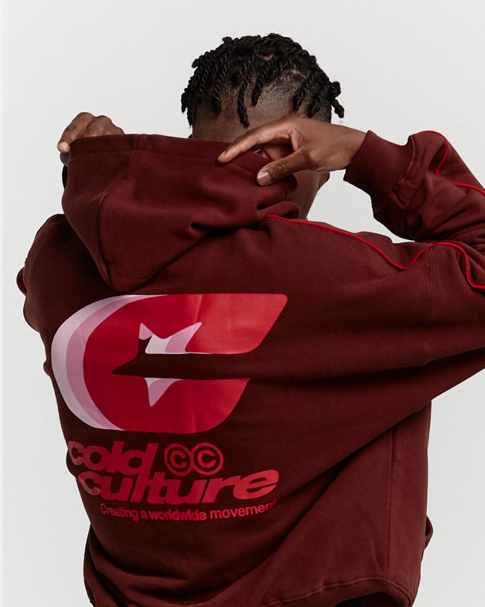 TRIPLE C HOODIE OXIDE RED - COLD CULTURE