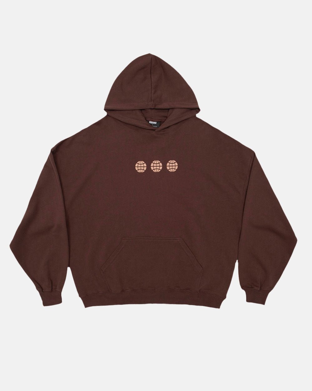 TRIPLE WORLD HOODIE RED SHADOW - COLD CULTURE