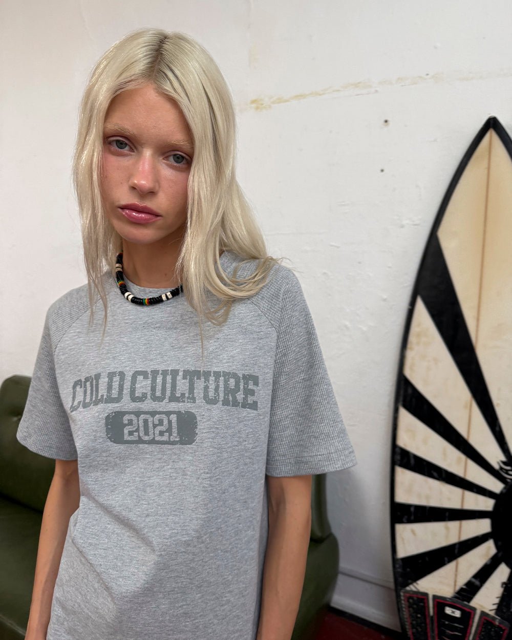 TROPHY TEE HEATHER GREY - Cold Culture