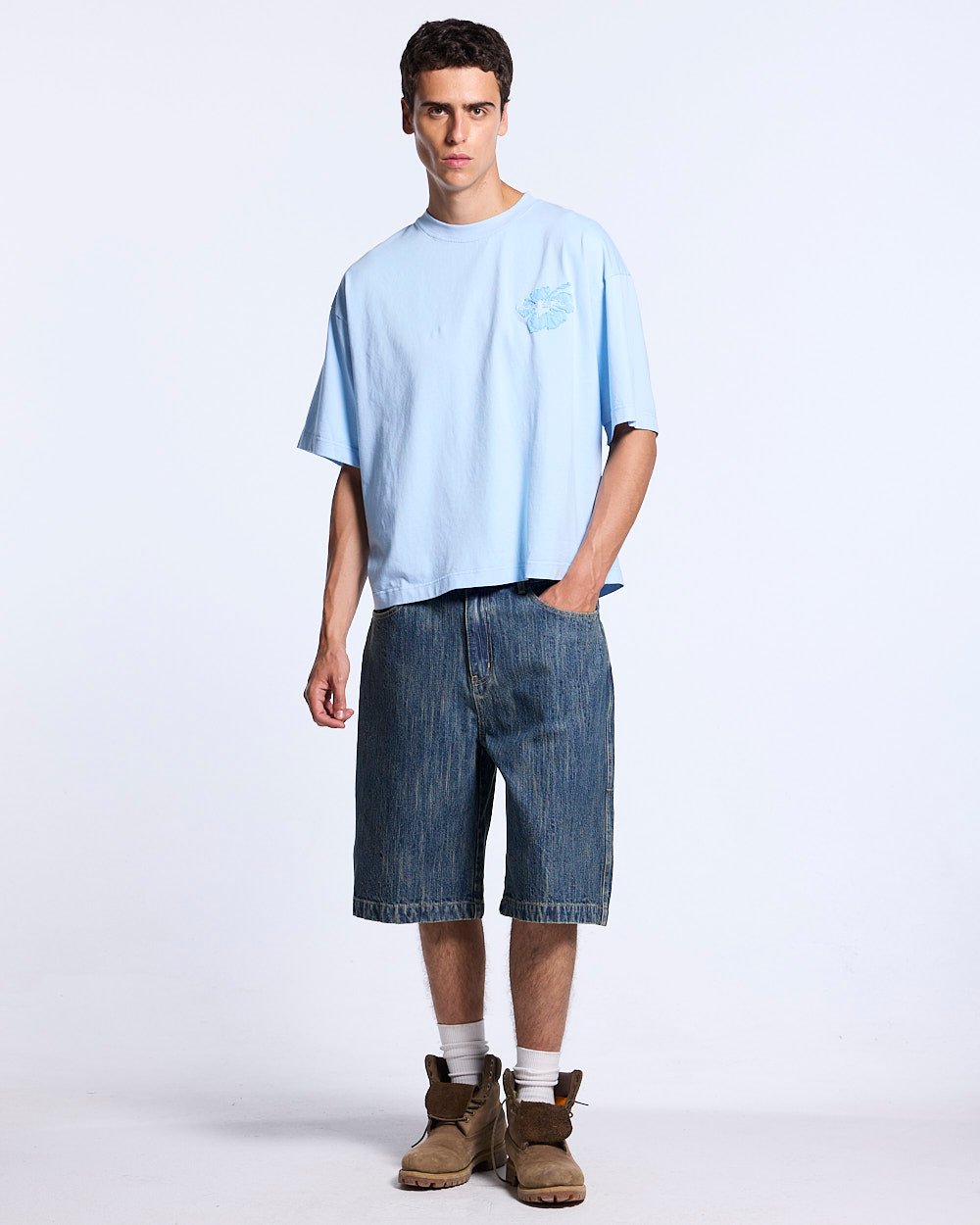 TROPICAL FEVER TEE BLUE - Cold Culture