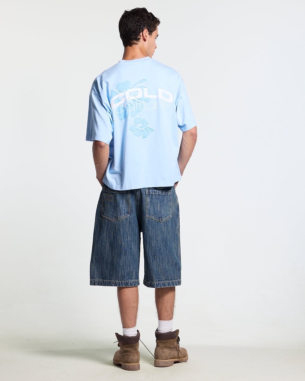 TROPICAL FEVER TEE BLUE - Cold Culture