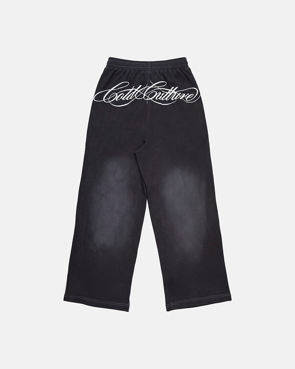 TROPICAL WAFFLE PANTS DARK GREY - Cold Culture