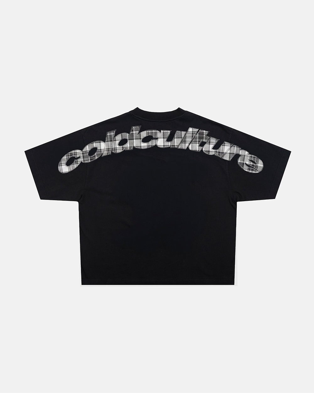 TRTN DISTRESS CURVED TEE BLACK - Cold Culture