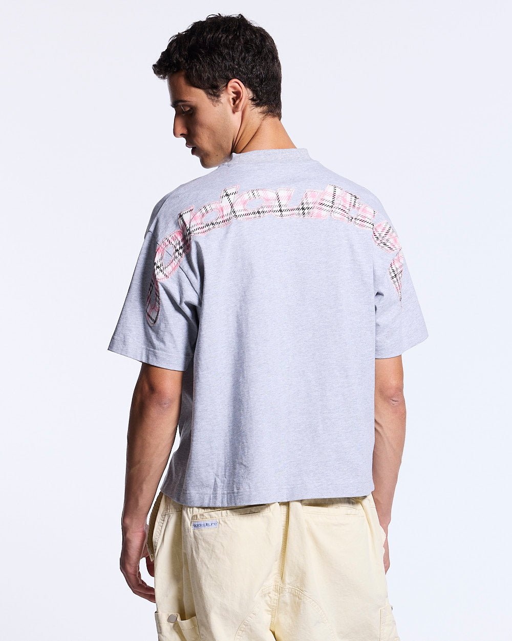 TRTN DISTRESS CURVED TEE GREY - Cold Culture