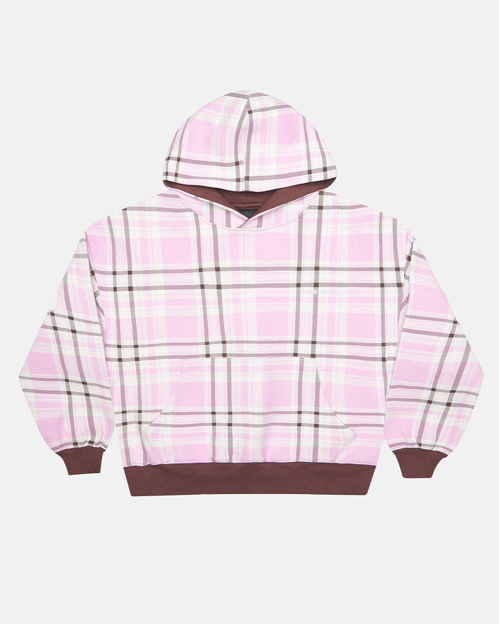 TWO FACES HOODIE BROWN & PINK - Cold Culture