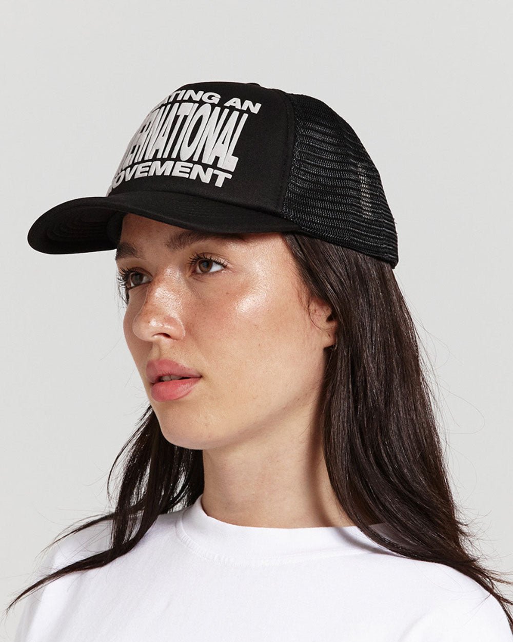 TYPE MODIFICATION TRUCKER CAP BLACK - Cold Culture