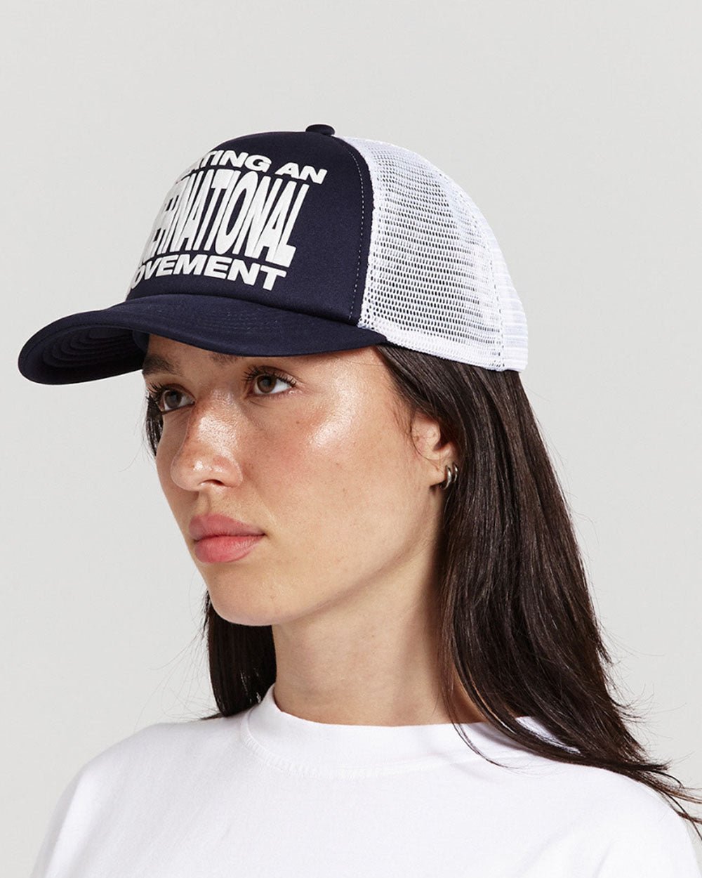 TYPE MODIFICATION TRUCKER CAP BLACKISH BLUE - Cold Culture