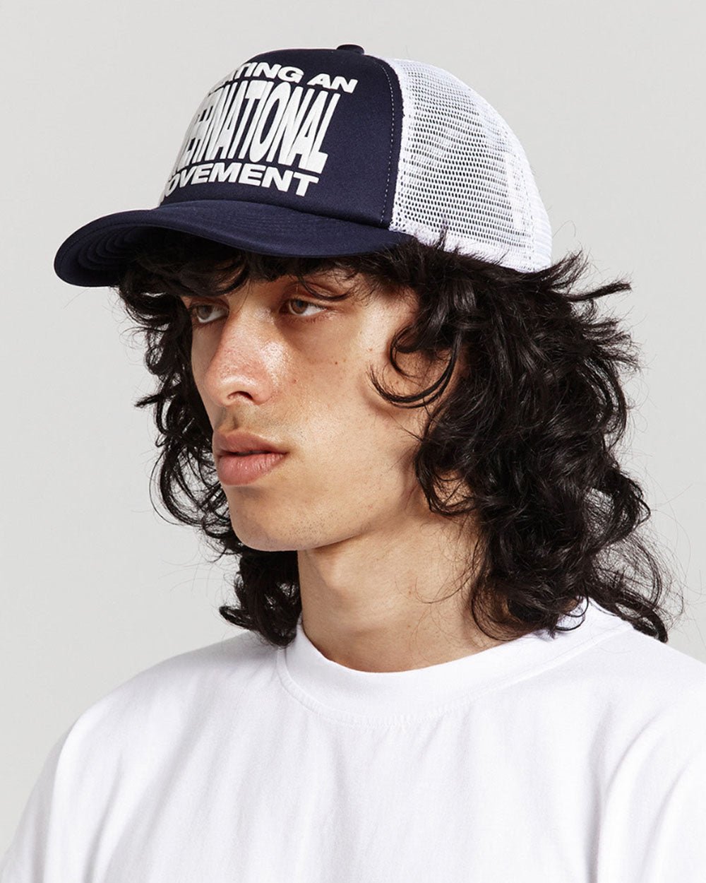 TYPE MODIFICATION TRUCKER CAP BLACKISH BLUE - Cold Culture