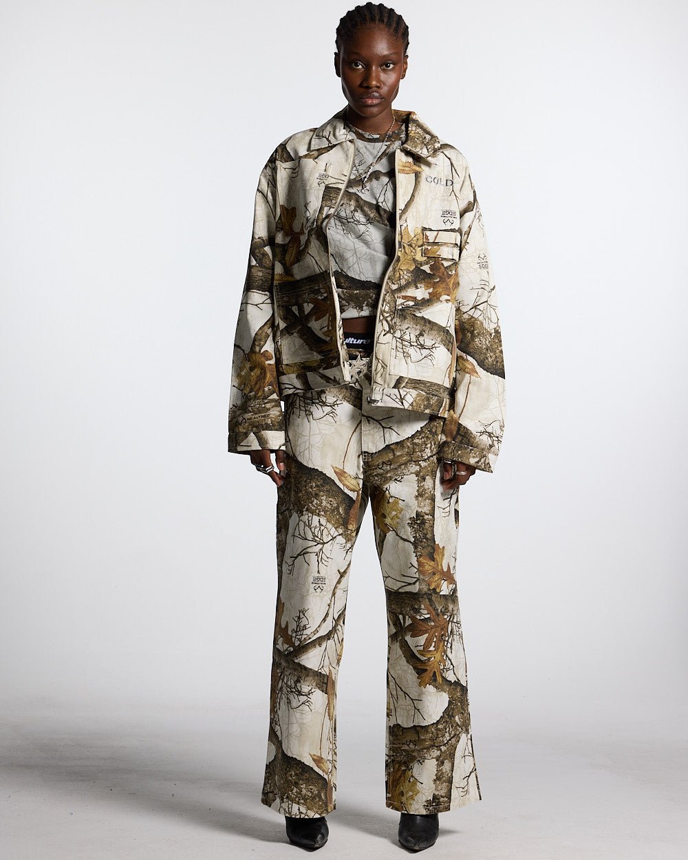 V1 CARPENTER PANTS REALTREE WHITE - COLD CULTURE