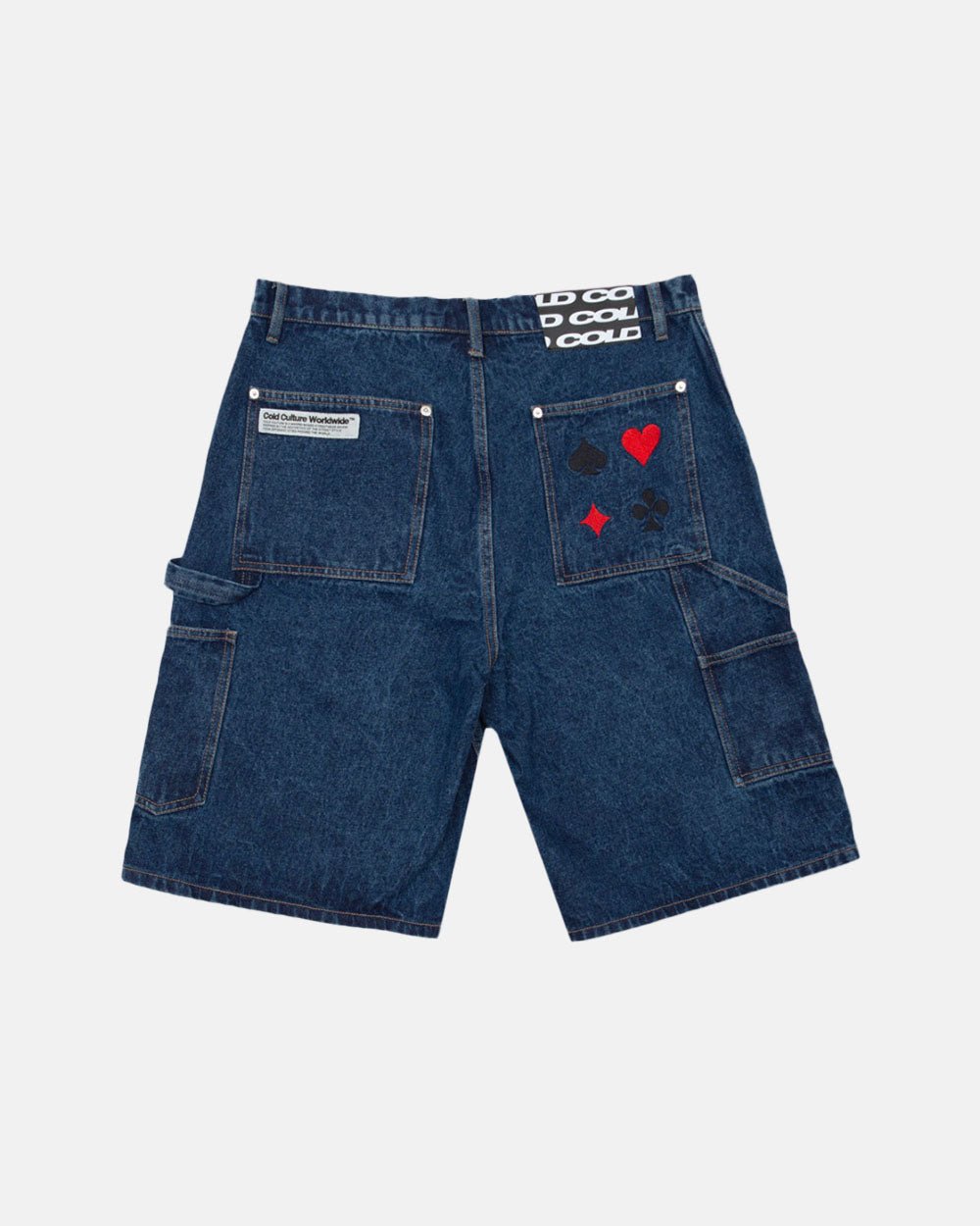 V1 CARPENTER SHORTS DARK DENIM - COLD CULTURE