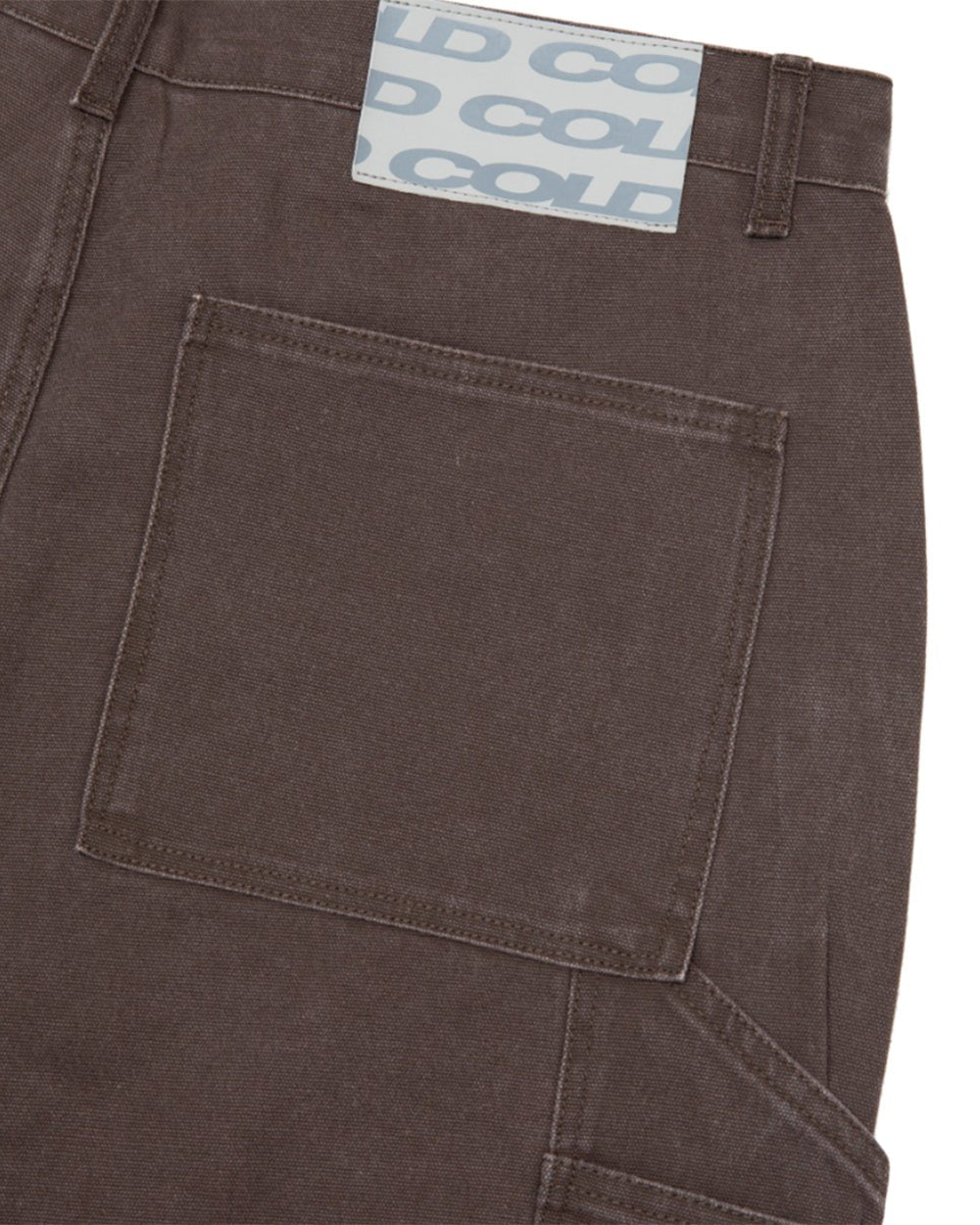 V1 CARPENTER SHORTS STONE WASHED DARK BROWN - COLD CULTURE