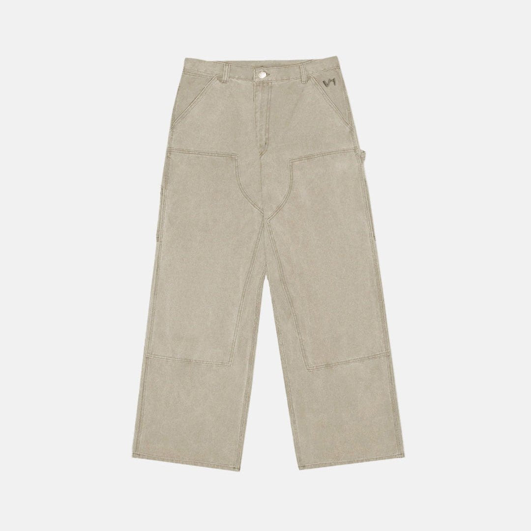 V1 DOUBLE KNEE PANTS STONE - WASHED SAND - Cold Culture