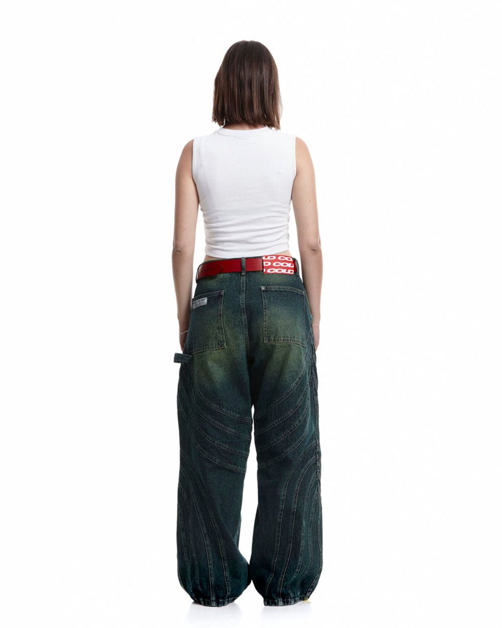 V1 MAZE PANTS GREEN DENIM - COLD CULTURE