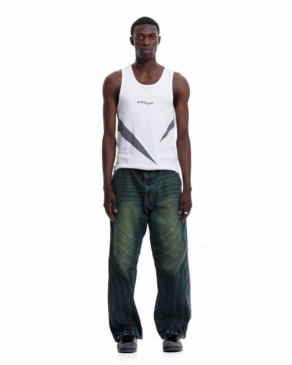 V1 MAZE PANTS GREEN DENIM - COLD CULTURE