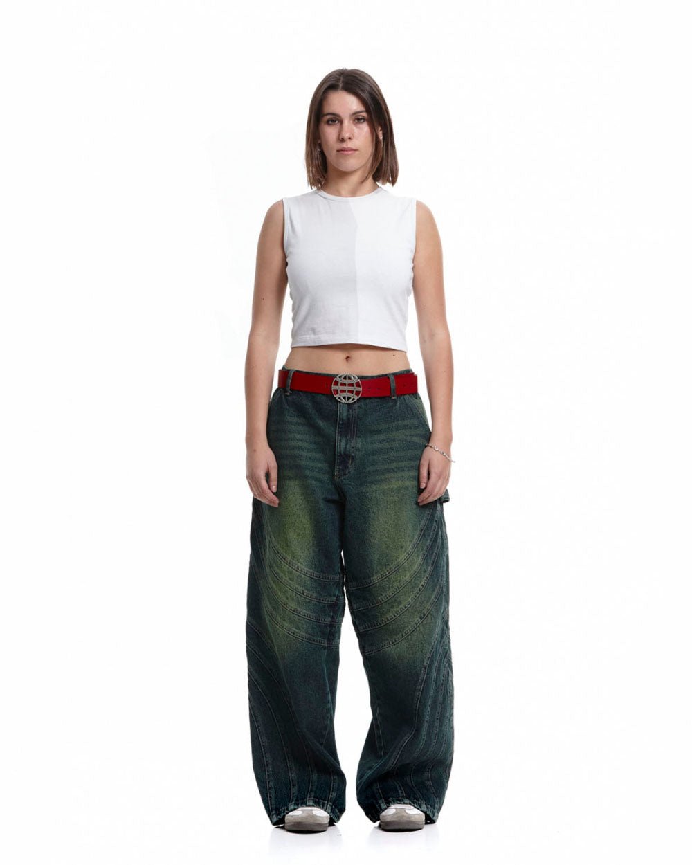 V1 MAZE PANTS GREEN DENIM - COLD CULTURE