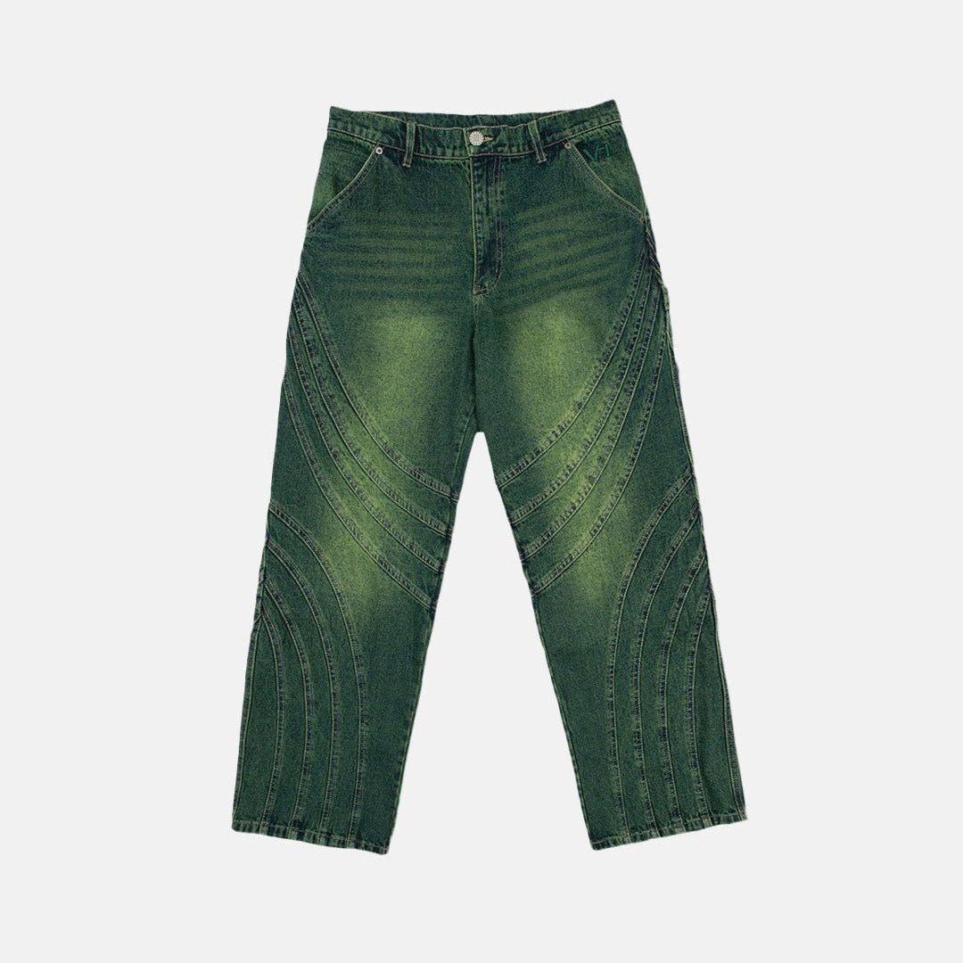 V1 MAZE PANTS GREEN DENIM - Cold Culture