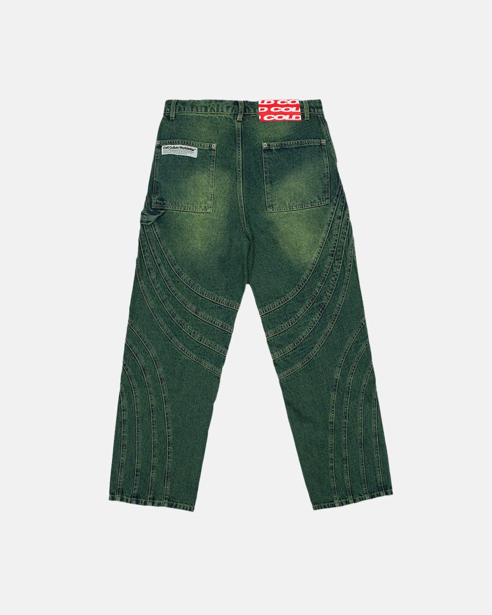 V1 MAZE PANTS GREEN DENIM - COLD CULTURE