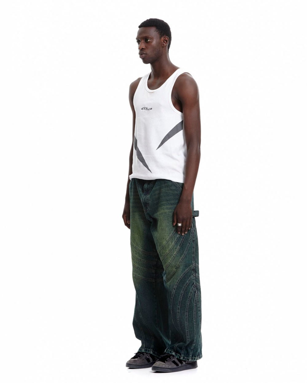 V1 MAZE PANTS GREEN DENIM - COLD CULTURE