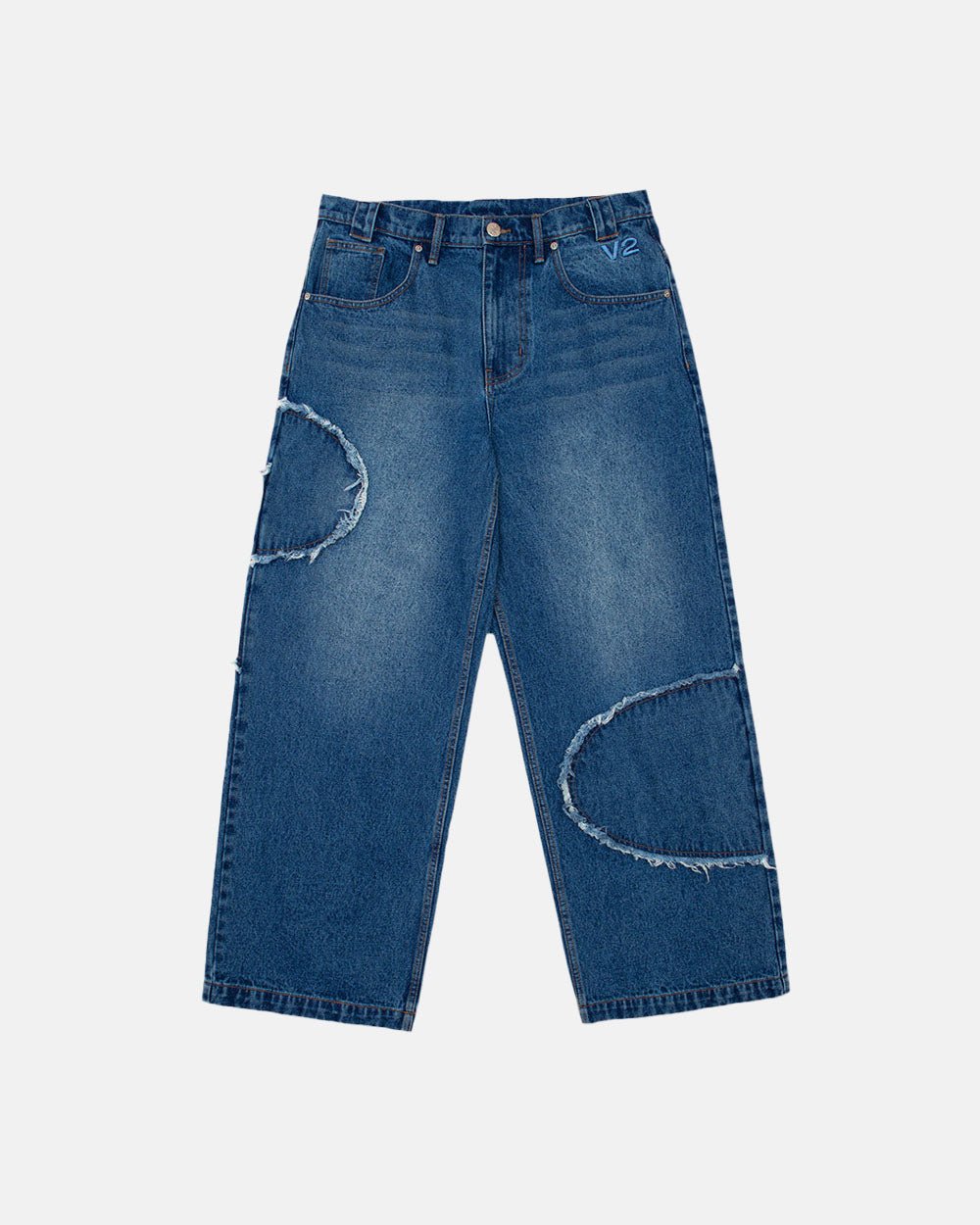 V2 CUTTING PANTS BLUE DENIM - COLD CULTURE