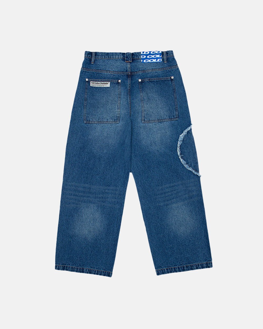 V2 CUTTING PANTS BLUE DENIM - COLD CULTURE