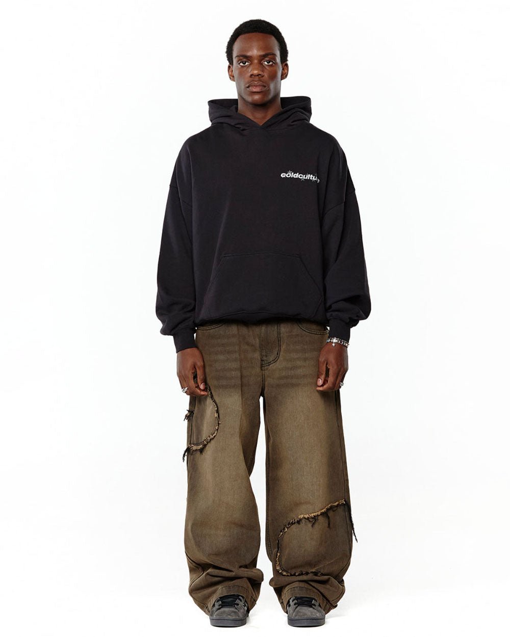 V2 CUTTING PANTS BROWN DENIM - COLD CULTURE