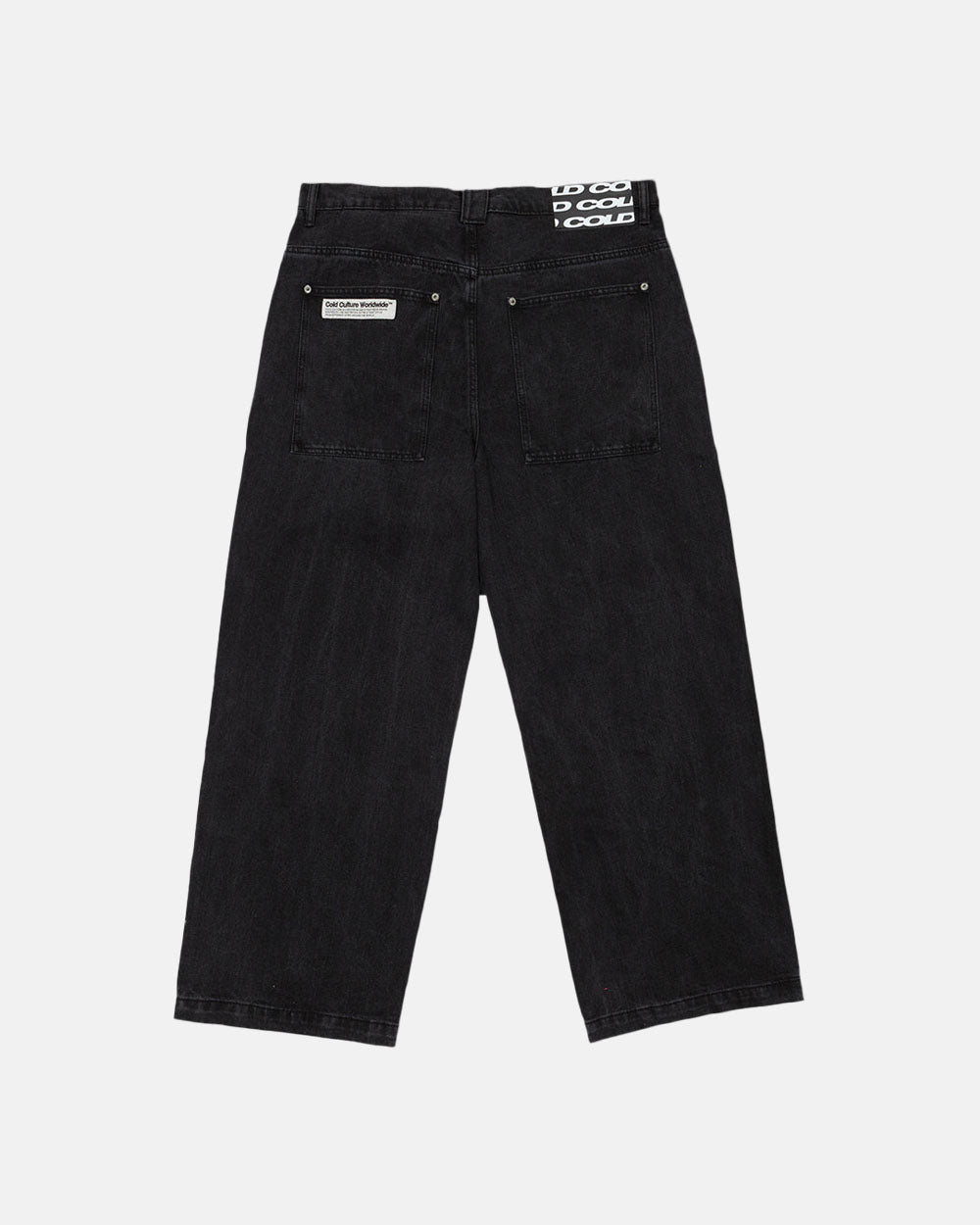 V2 PANTS BLACK DENIM - COLD CULTURE