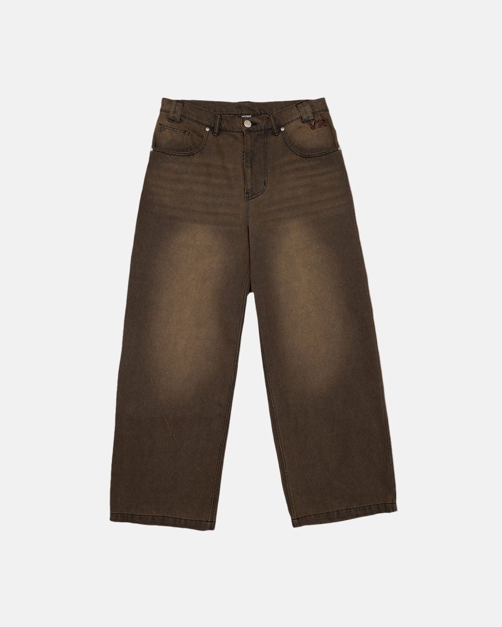 V2 PANTS FADED BROWN DENIM - COLD CULTURE