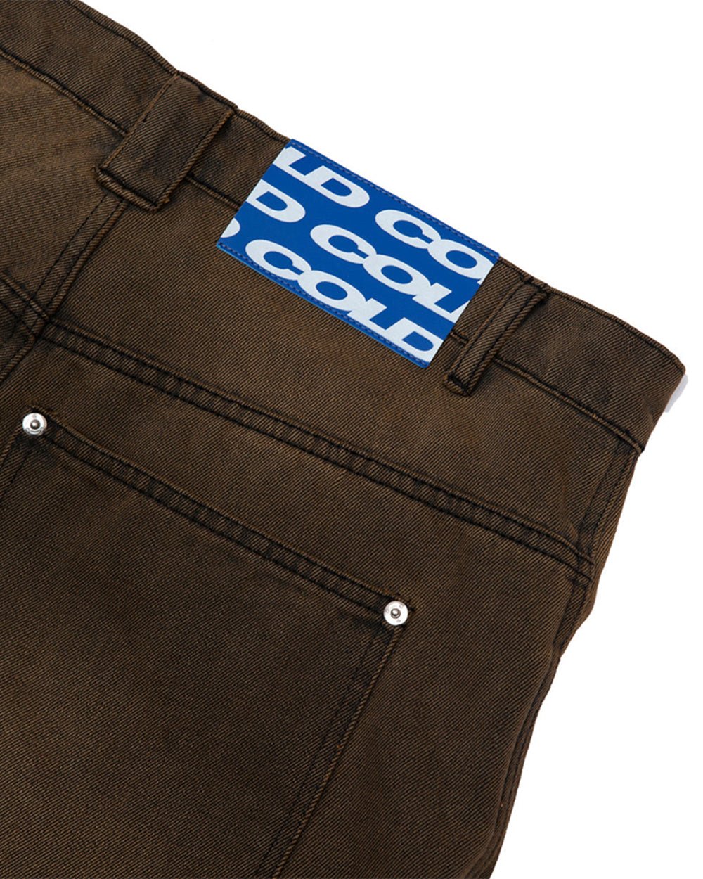 V2 PANTS FADED BROWN DENIM - COLD CULTURE