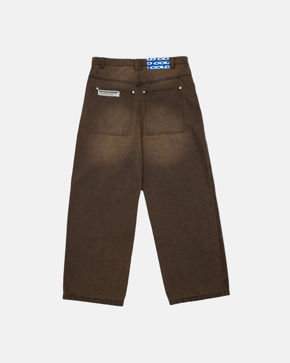 V2 PANTS FADED BROWN DENIM - COLD CULTURE