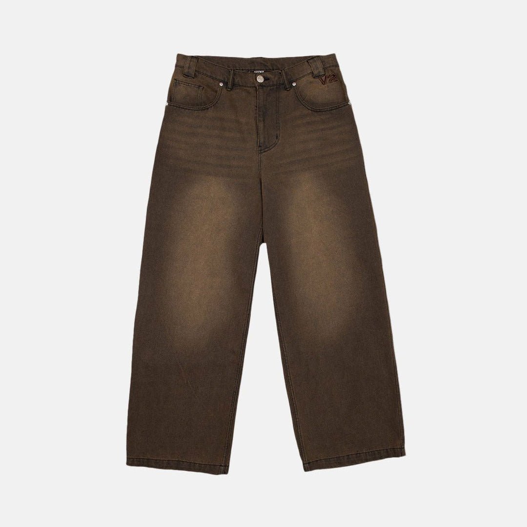V2 PANTS FADED BROWN DENIM - Cold Culture